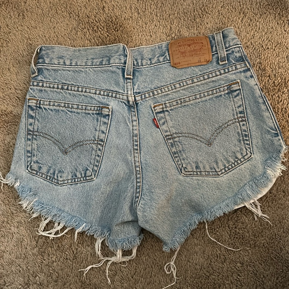 Upcycled Levi Jean shorts